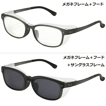 TAGlabel by amadana　タグレーベル バイ アマダナ 【度付き】【花粉・アレルギー対策グッズ】3way Protective eye wear AT-WEP-02 CGR（マットクリアグレー）［超薄型/屈折率1.67/非球面］