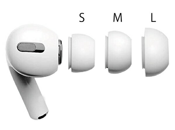 グルマンディーズ|gourmandise AirPodsPro(第1世代) イヤーピース ホワイト ARP08WH