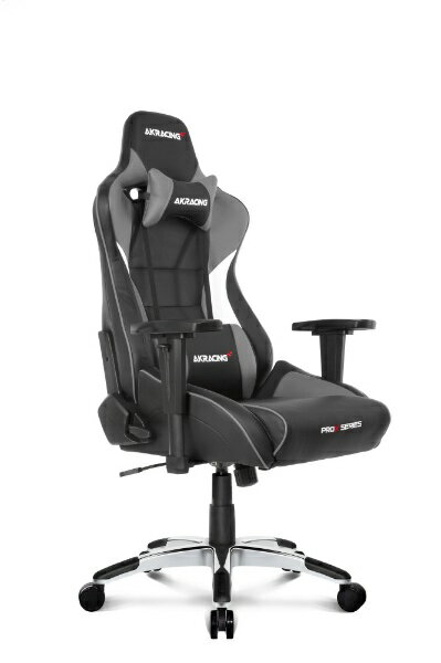 AKRacing｜エーケーレーシング ゲーミングチェア [シート W390xD545xH1270〜1340mm] Pro-X V2 グレイ AKR-PRO-X/GREY/V2 1