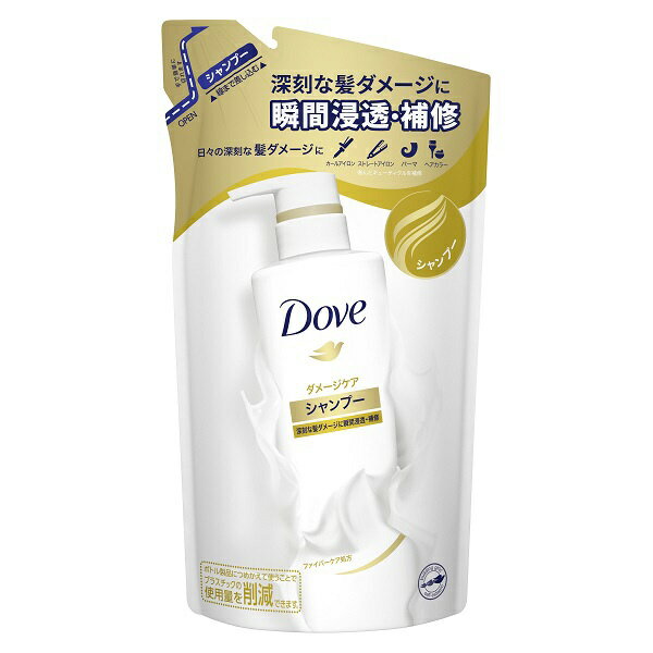 ユニリーバJCM｜Unilever Dove（ダヴ） ダメージケアシャンプー つめかえ用 350g 〔シャンプー〕