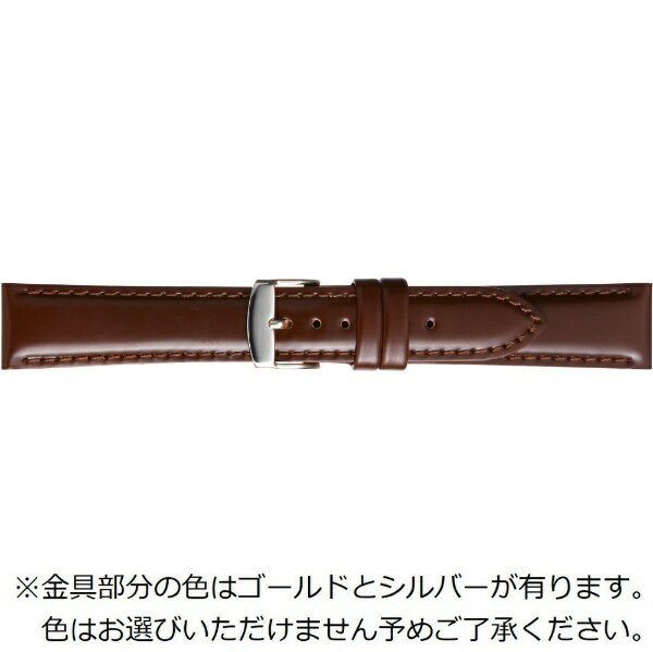 バンビ｜BAMBI 時計バンド コードバン かん幅20mm 美錠幅18mm【金具色指定不可】 ブラック SUA016CP