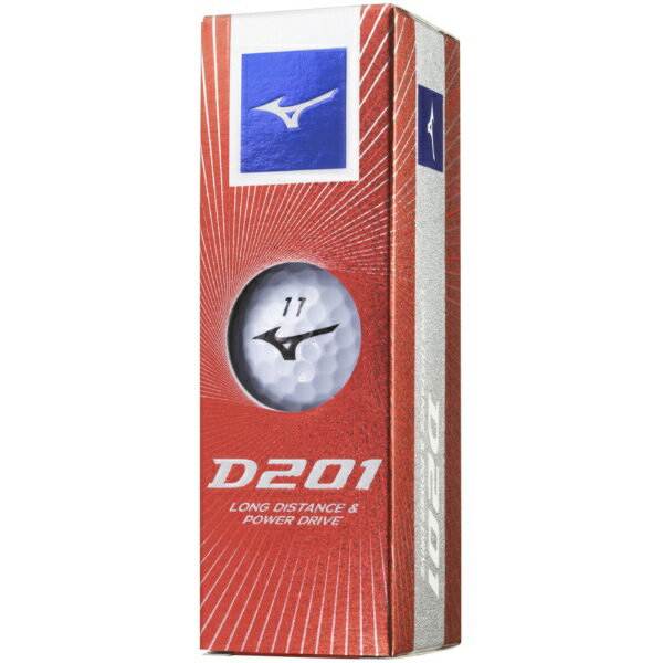 mizuno｜ミズノ ゴルフボール D201 ホワイト 5NJBD22010 [12球（1ダース）]【返品...