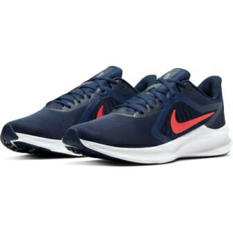ナイキ NIKE 26.5cm メンズ ランニングシューズ ナイキ ダウンシフター 10(ミッドナイトネイビー×レーザークリムゾン×オブシディアンミスト×ホワイト) CI9981