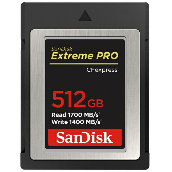 TfBXNbSanDisk CFexpressJ[h Type B Extreme PROiGNXg[ vj SDCFE-512G-JN4NN [512GB]