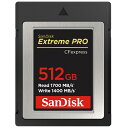 TfBXNbSanDisk CFexpressJ[h Type B Extreme PROiGNXg[ vj SDCFE-512G-JN4NN [512GB]