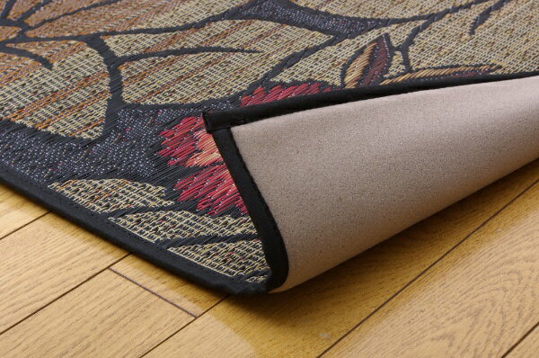 イケヒコ｜IKEHIKO い草マット FなでしこBK 約35×120cm ブラック