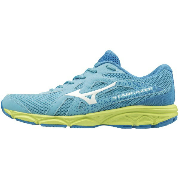 ミズノ｜mizuno 24.5cm レディース ランニングシューズ スターゲイザー2 ワイズ3E(ブルー×ホワイト×イエロー) K1GA2051