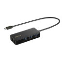 BUFFALO｜バッファロー LAN変換アダプタ USB-C オス→メス LAN /USB-Ax3 1Gbps対応(Chrome/Windows11対応) ブラック LUD-U3-CGHBK