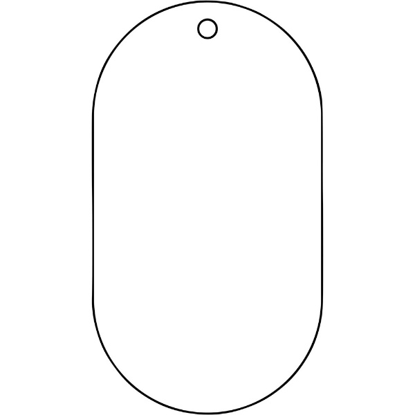 日本緑十字｜JAPAN GREEN CROSS 緑十字　バルブ表示札　白無地タイプ　90×50mm　エンビ 169200