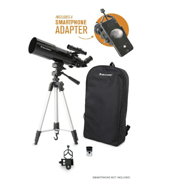 【エントリーで2倍pt(5/20まで)】 セレストロン 天体・地上兼用望遠鏡 セレストロン Travel Scope 80 with BP & SPH [屈折式 /スマホ対応]