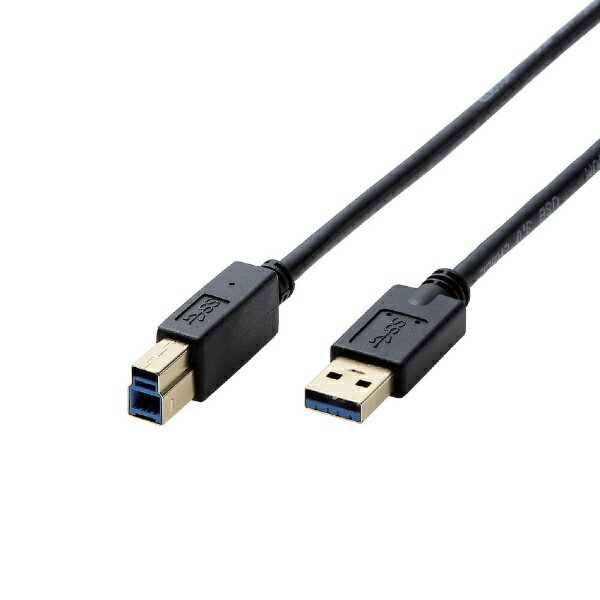 ELECOM｜エレコム USB3.0ケーブル A-Bタイプ AV売場用 1.0m ブラック DH-AB3N10BK