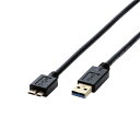 エレコム｜ELECOM USB3.0ケーブル A-microBタイプ AV売場用 0.5m ブラック DH-AMB3N05BK