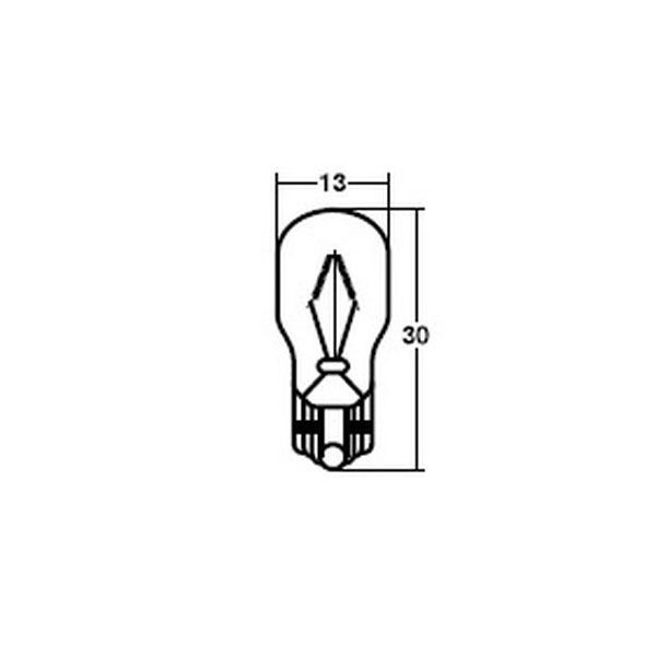 スタンレー電気｜STANLEY ELECTRIC 12V15W ウェッジベース電球 1箱/10個入 WB425 12V15W