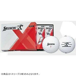 ダンロップ　スリクソン　DUNLOP　SRIXON ゴルフボール スリクソン X2 ホワイト SNX2WH [3球（1スリーブ） /ディスタンス系]