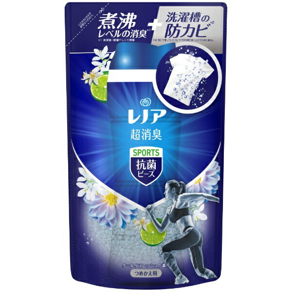 P&G｜ピーアンドジー レノア 超消臭 抗菌ビーズ スポーツ クールリフレッシュ＆シトラス 詰め替え 430mL　消臭ビーズ クールリフレッシュ＆シトラスのサムネイル