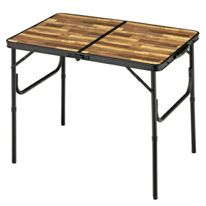 BUNDOK バンドック アルミFDテーブル S(約905×600×705mm/木目) BD-243WB