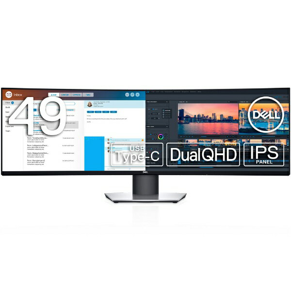 DELL　デル USB-C接続 PCモニター U4919DW-R [49型 /Dual QHD(5120×1440） /ワイド /曲面型]