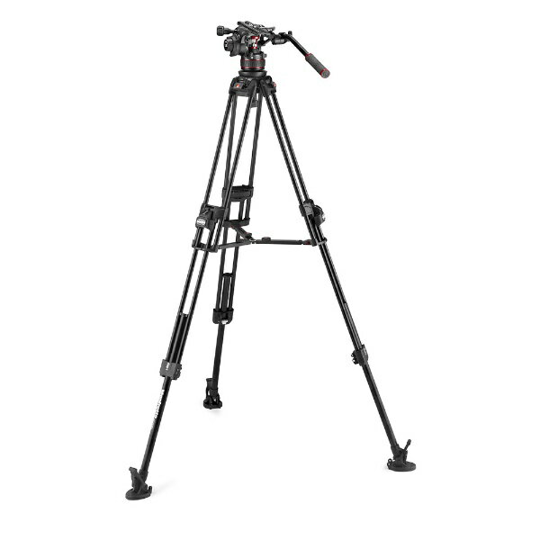 マンフロット｜Manfrotto ナイトロテック612ビデオ雲台+645FASTアルミ三脚 ブラック MVK612TWINFA