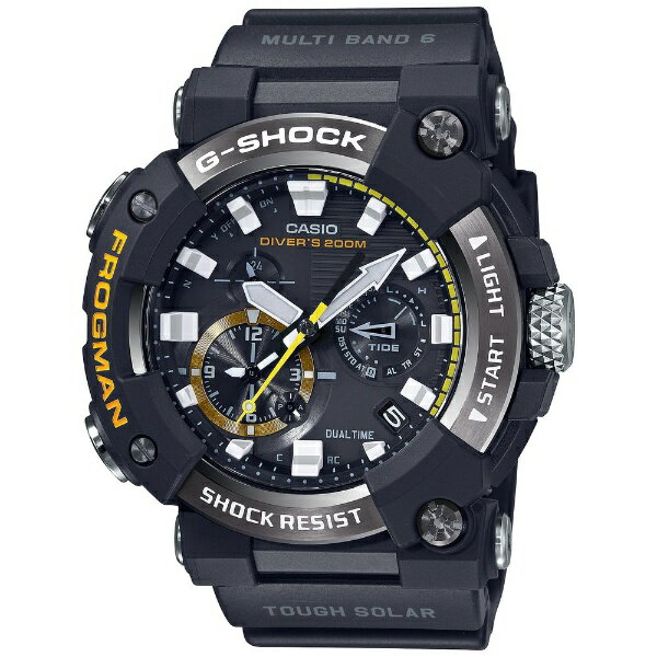 カシオ｜CASIO 【Bluetooth搭載ソーラー電波時計】G-SHOCK（Gショック）MASTER OF G（マスターオブG）FROGMAN アナログ表示モデル ブラック GWF-A1000-1AJF【国内正規品】