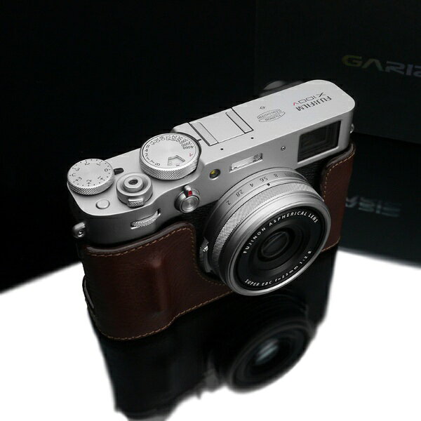 GARIZ｜ゲリズ FUJIFILM X100V用 本革カメラケース ブラウン HG-X100VBR