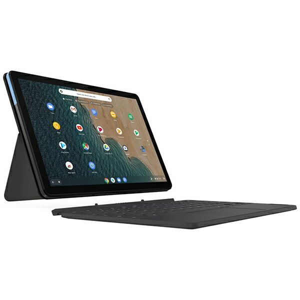レノボジャパン　Lenovo Chromebook クロームブックノートパソコン IdeaPad Duet Chromebook アイスブルー + アイアングレー ZA6F0038JP [10.1型 /MediaTek /eMMC：128GB /メモリ：4GB /2020年6月モデル][ノートパソコン 10インチ 新品]