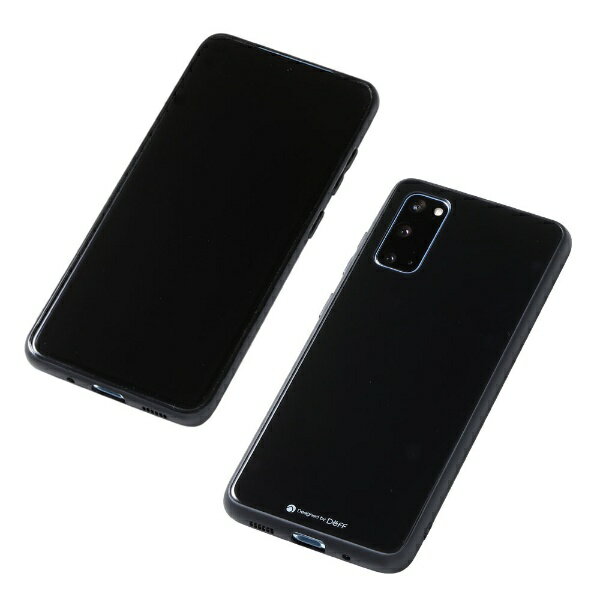 DEFF｜ディーフ Galaxy S20+用　TPUガラスハイブリットケース　Etanze（ブラック） DCS-GSES20PBK