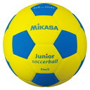 ミカサ｜Mikasa 子供用 サッカーボール スマイルサッカーボール(3号球 軽量/イエロー×ブルー)SF3J-YBL【ジュニア用】