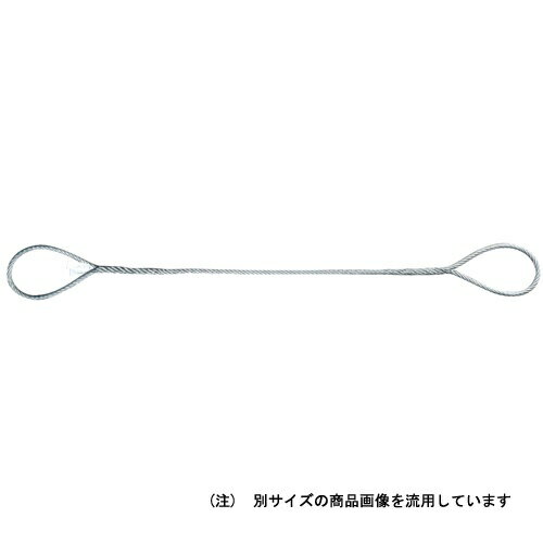荷物の下から引き抜きやすい編込み玉掛ワイヤーです。JISワイヤーを使用しています。メッキ無し仕様（0/0）です。仕様●両端アイ型