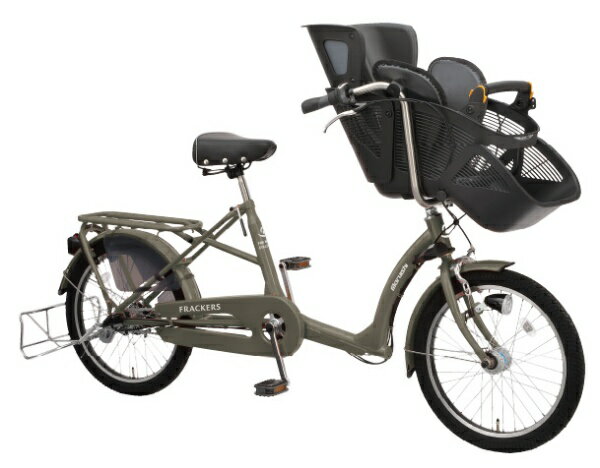丸石サイクル｜Maruishi Cycle 子供乗せ自転車 ふらっか〜ずシュシュ ボールドワインマットミニタリーグリーン FRCH203E [内装3段 /20インチ]【キャンセル・返品不可】 【代金引換配送不可】