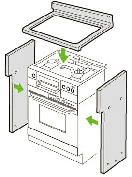 リンナイ Rinnai 自立ユニット奥行き550mm対応 UKR-U603