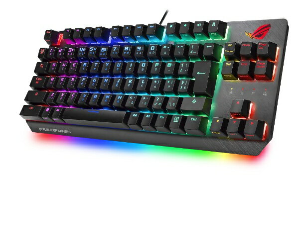 ASUS｜エイスース ゲーミングキーボード ROG Strix Scope TKL(銀軸) ブラック...