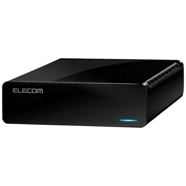 エレコム｜ELECOM ELD-FTV040UBK 外付けHDD USB-A接続 テレビ録画向け Windows11対応 ブラック 4TB /据え置き型