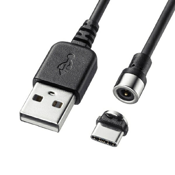 TTvCbSANWA SUPPLY USB-A  USB-CP[u [[d /1.0m] MagnetE ubN KU-MMGCA1K