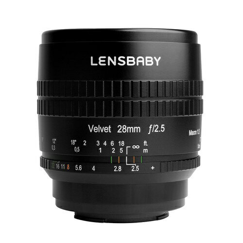 レンズベビー｜LENSBABY ベルベット28mmF2.5ソフトBK マイクロフォーサーズ Velvet28BK-MFT [マイクロフォーサーズ /単焦点レンズ]