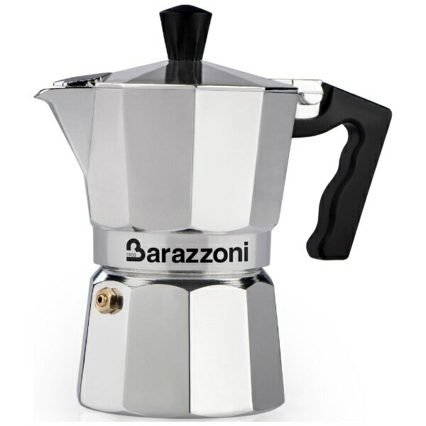Barazzoni｜バラゾーニ 直火用 エスプレッソコーヒーメーカー2カップ LA CAFFETTIERA ALLUMINIO E COLORATA シルバー 830005502