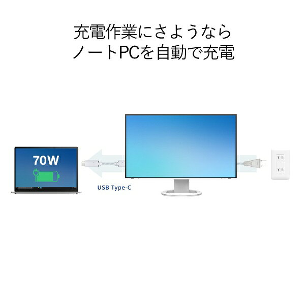 �ڥ���ȥ꡼�Ǻ������ۥݥ���ȴԸ���3/11�ޤǡ� EIZO�å������� USB-C��³ PC��˥��� FlexScan �ۥ磻�� EV2795-WT [27�� /WQHD(2560��1440�� /�磻�� /61Hz]