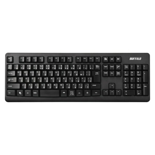 BUFFALO｜バッファロー キーボード ブラック BSKBW128BK [ワイヤレス /USB]【rb_ keyboard_cpn】 2