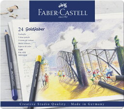 ファーバーカステル｜Faber-Castell ゴールドファーバー 色鉛筆 24色セット 缶入 #114724