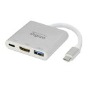 プリンストン｜PRINCETON 映像変換アダプタ USB-C オス→メス HDMI /USB-A＋USB-Cメス給電 /USB Power Delivery対応 /60W 4K対応(Nintendo Switch Mac/Windows) RPUD-PDC1H