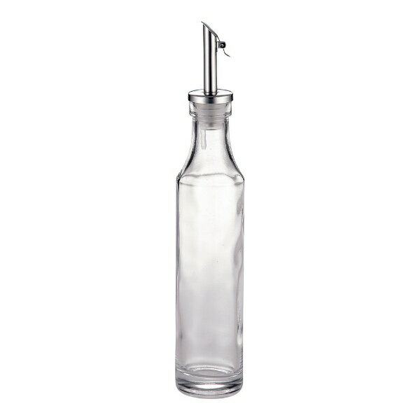 ガラス製のオイル&ビネガーボトル■2つの形状　ラウンド（丸）タイプとスクエア（角）タイプがあります。　※この製品は、ラウンドタイプです。※TKGガラス調味料入用のラックやスタンドにはご利用いただけません。