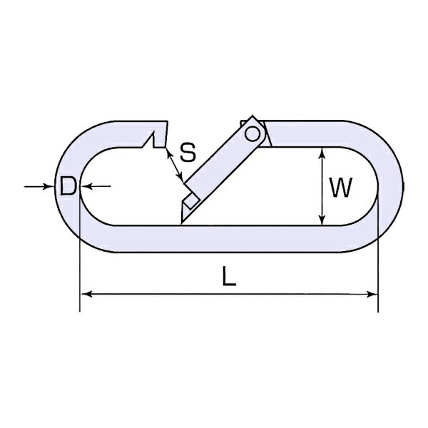ひめじや　himejiya ひめじや ステンレス プチカラビナ #6 （呼び 6mm） ひめじや P-6