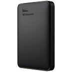 WESTERN DIGITAL｜ウェスタン デジタル WDBUZG0010BBK-JESE 外付けHDD USB-A接続 WD Elements Portable [1TB /ポータブル型]