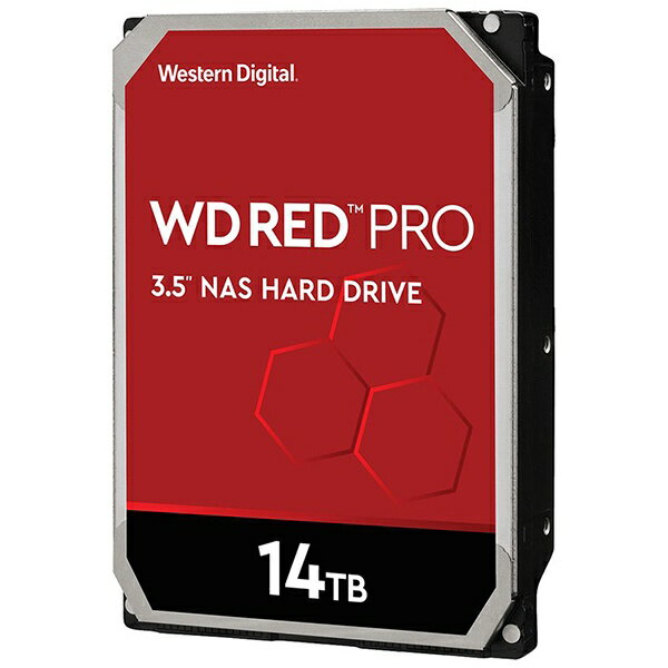WESTERN DIGITAL｜ウェスタン デジタル 内蔵HDD SATA接続 WD Red Pro(NAS) WD141KFGX 14TB /3.5インチ WD141KFGX