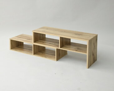 ヤマゼン YAMAZEN ヴィンテージスタイルスライドローボード 伸縮 テレビ台 CSLB1000(OAK3D)