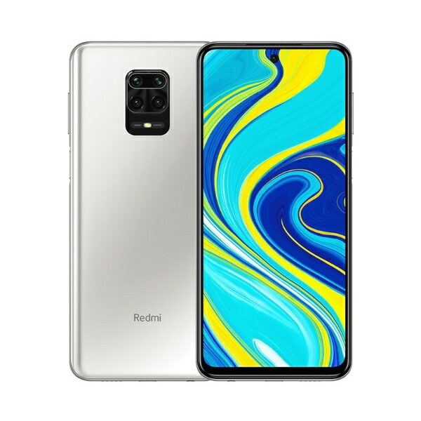 Xiaomi　シャオミ Xiaomi Redmi Note 9S グレイシャーホワイト Snapdragon 720 6.67型・メモリ/ストレージ：4GB/64GB nanoSIM x2 ドコモ / au / ソフトバンクSIM対応 SIMフリースマートフォン Glacier White REDMINOTE9S/WH/64GB