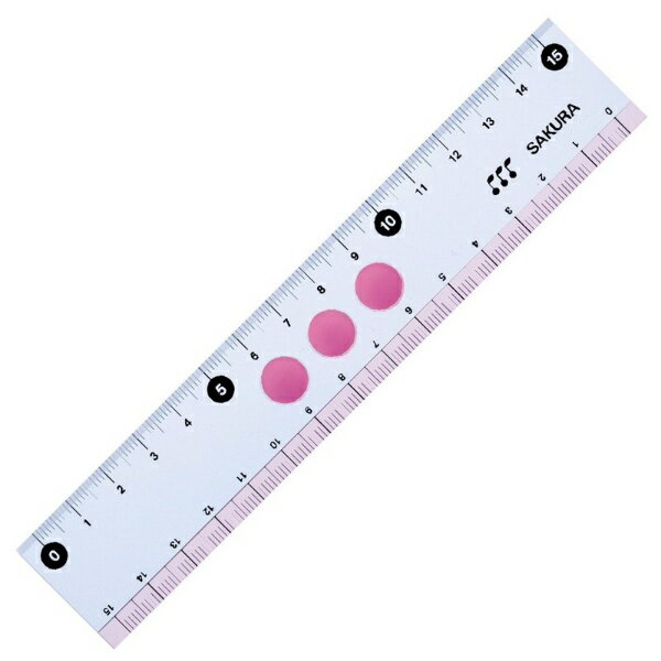サクラクレパス｜SAKURA COLOR PRODUCT 直線定規15cm ピンク Gジヨウギ15#20