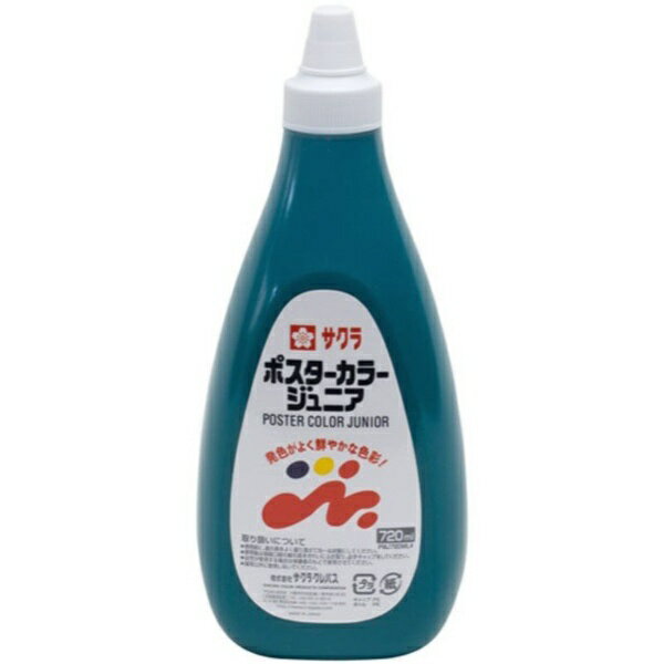 サクラクレパス｜SAKURA COLOR PRODUCT 絵具 720ml ポスターカラー ジュニア みどり PWJ720ML#29