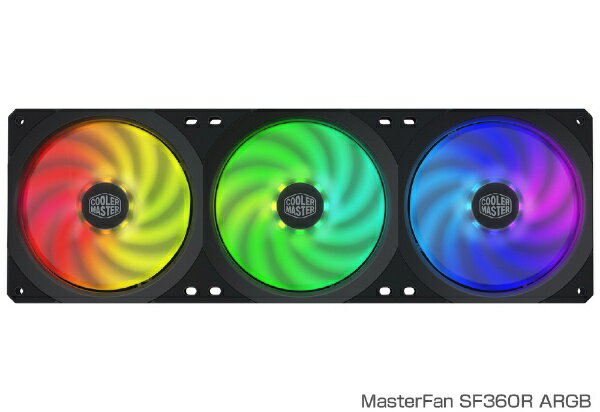 クーラーマスター｜COOLER MASTER ケースファン 3連型［120mm / 1800RPM］ MasterFan SF360R ARGB MFX-B2D3-18NPA-R1