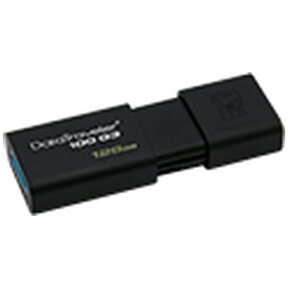 キングストン｜Kingston USBメモリ DataTraveler 100 G3 ブラック DT100G3/128GB [128GB /USB TypeA /USB3.1 /キャップ式]