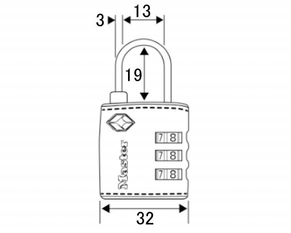 マスターロック｜Master Lock 4692JADBRN 可変式TSAロック ブラウン 00850112-001